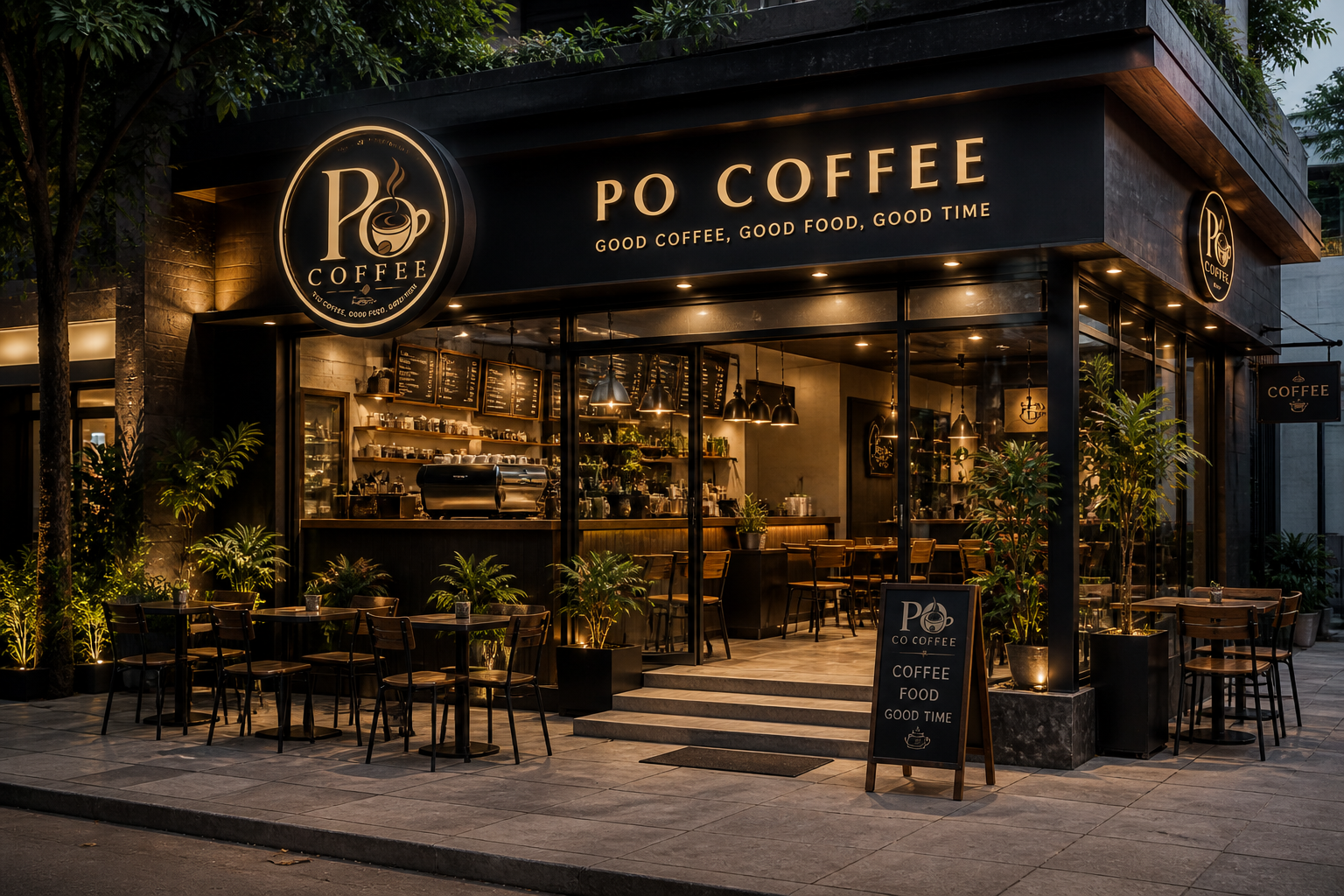 Tampak depan Coffee Po